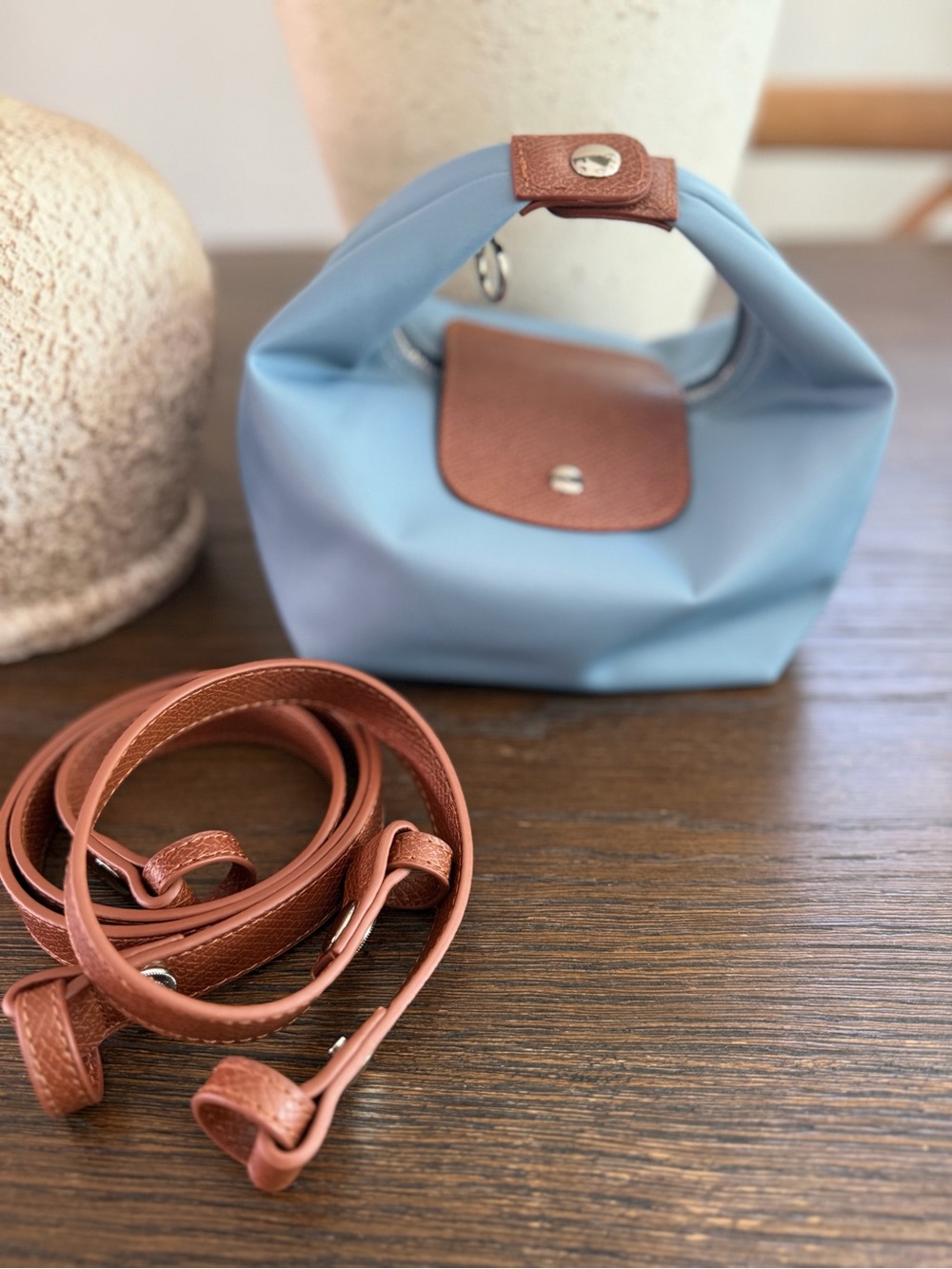 Versatile Small Nylon Foldable Handbag - Picture 3 of 10